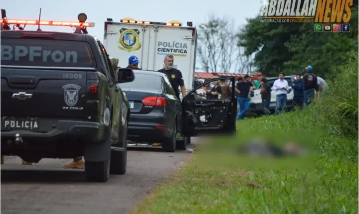 Dois homens morrem em intervenção policial na PR-272, em Iporã; armas são apreendidas
