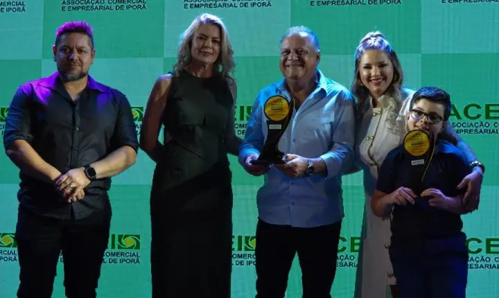Empreendedores de Iporã são homenageados no evento “Destaque do Ano 2024” da Associação Comercial