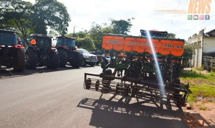 Fé e tradição marcam Missa do Produtor Rural com bênção de máquinas e carreata pelas ruas da cidade