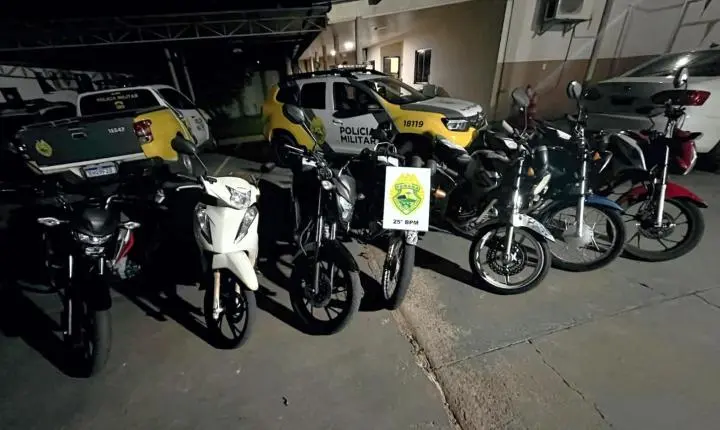 Fiscalização de trânsito recolhe sete motocicletas durante operação