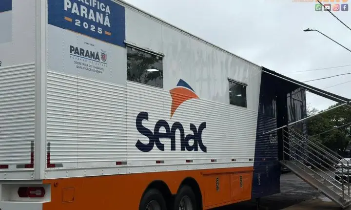 Foi dada a partida na Carreta Escola: Iporã recebe unidade móvel do Senac com cursos gratuitos