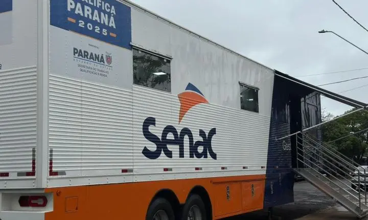 Foi dada a partida na Carreta Escola: Iporã recebe unidade móvel do Senac com cursos gratuitos