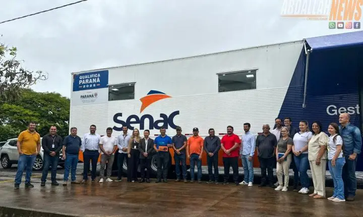 Foi dada a partida na Carreta Escola: Iporã recebe unidade móvel do Senac com cursos gratuitos