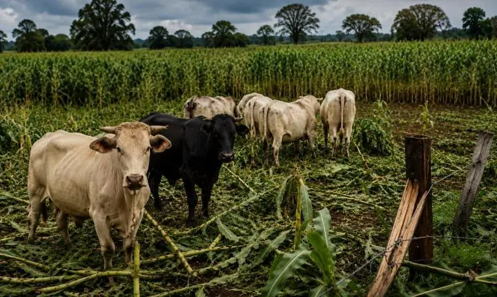 Gado invade lavoura, destrói plantação e gera prejuízo a agricultor