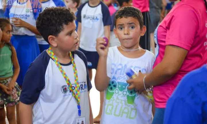 Ginásio de Esportes de Iporã se transforma novamente em um parque de diversão para celebrar o Dia das Crianças
