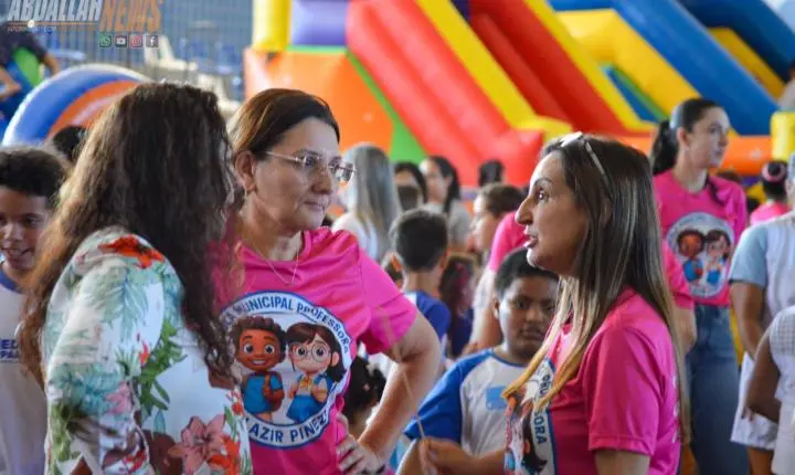 Ginásio de Esportes de Iporã se transforma novamente em um parque de diversão para celebrar o Dia das Crianças