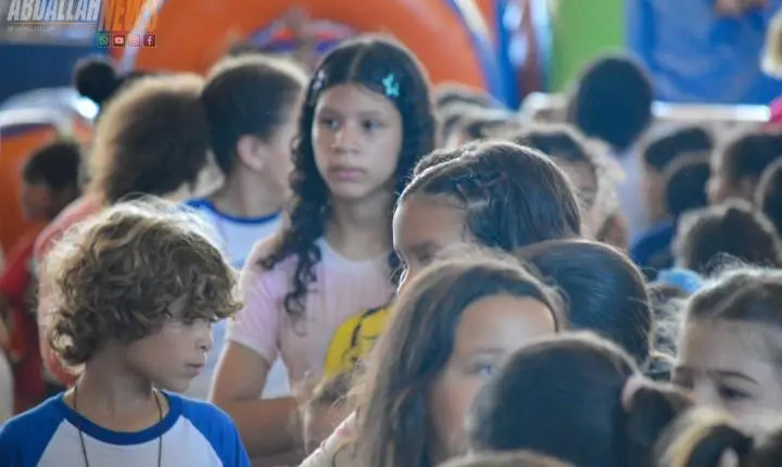 Ginásio de Esportes de Iporã se transforma novamente em um parque de diversão para celebrar o Dia das Crianças