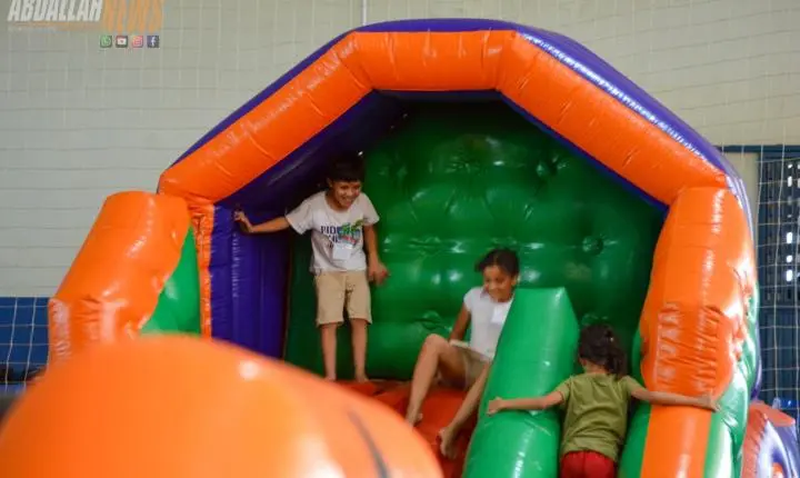 Ginásio de Esportes de Iporã se transforma novamente em um parque de diversão para celebrar o Dia das Crianças