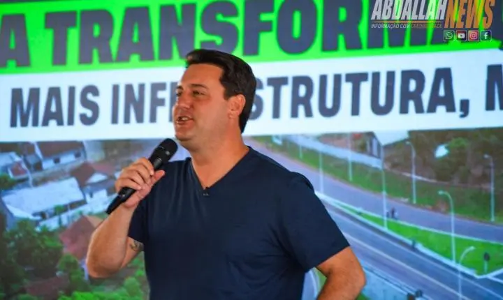 Governador Ratinho Junior inaugura viaduto e anuncia pacote de R$ 72 milhões em investimentos em Iporã