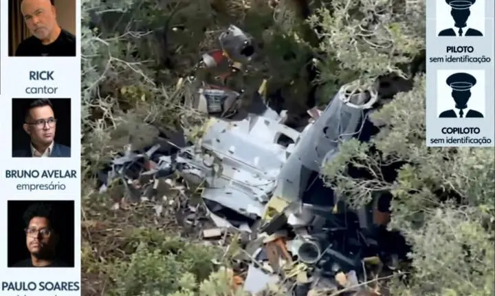 Helicóptero com cantor Rick é encontrado em mata fechada e cinco pessoas morrem em SC