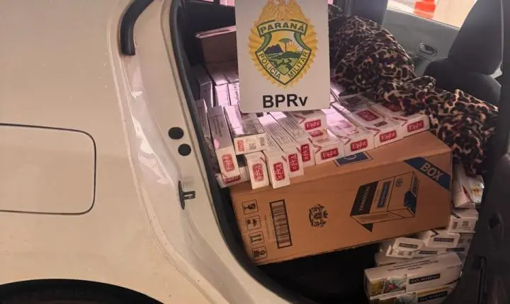 Homem é preso com 800 pacotes de cigarros contrabandeados na PR-323