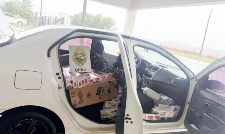 Homem é preso com 800 pacotes de cigarros contrabandeados na PR-323