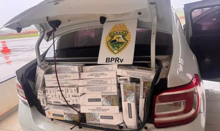 Homem é preso com 800 pacotes de cigarros contrabandeados na PR-323