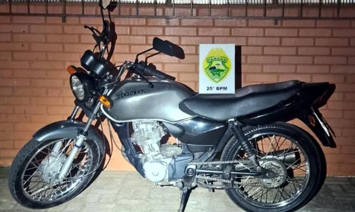 Homem é preso com motocicleta suspeita de adulteração durante abordagem policial