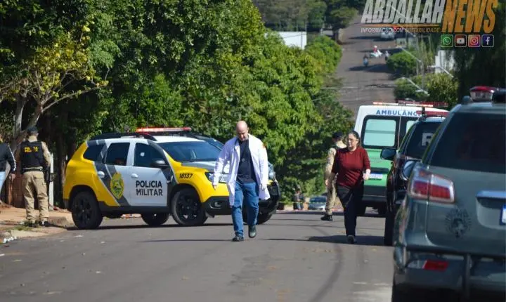 Homem em crise psiquiátrica é contido pela PM após horas de negociação em Iporã