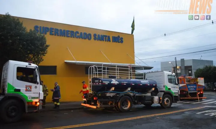 Incêndio destrói Mercado Santa Inês e deixa Iporã em clima de muita tristeza