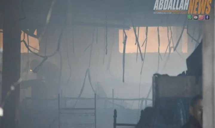 Incêndio destrói Mercado Santa Inês e deixa Iporã em clima de muita tristeza