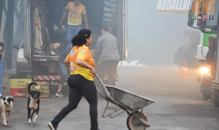 Incêndio destrói Mercado Santa Inês e deixa Iporã em clima de muita tristeza