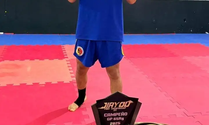 Jovem atleta de Iporã embarca para Brasília em busca de mais um cinturão no UFK Union Fight Kombat