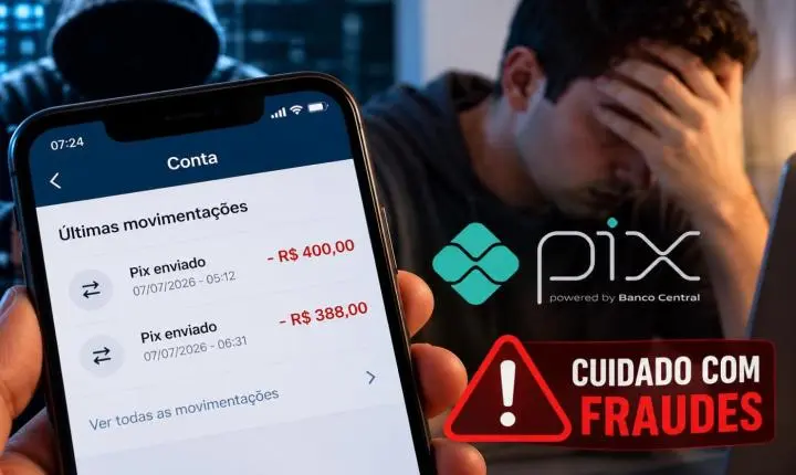 Jovem descobre transferências via Pix que não reconhece e perde R$ 788