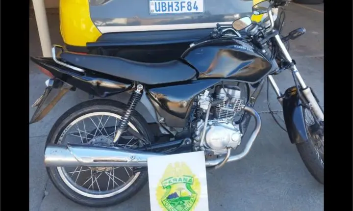 Jovem sem CNH é abordado com motocicleta irregular em Iporã