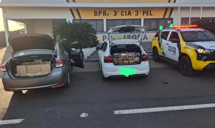Mais de 570 perfumes contrabandeados são apreendidos na PRC-272, em Francisco Alves
