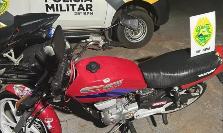 Motocicleta com escapamento adulterado é apreendida durante abordagem policial em Iporã