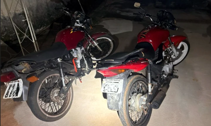 Motocicletas são apreendidas durante fiscalização de trânsito em Perobal