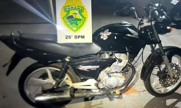 Motociclista sem CNH foge da PM é abordado e tem moto apreendida