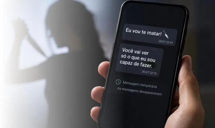 Mulher denuncia colega de trabalho por ameaça de morte com faca após mensagens em aplicativo
