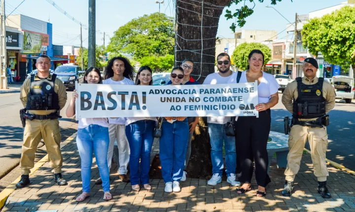 OAB toma as ruas do Paraná em campanha contra a violência à mulher; ação também ocorreu em Iporã