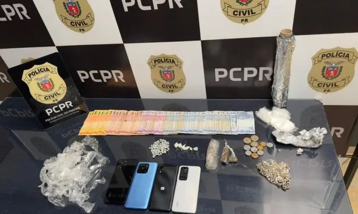 PCPR e PMPR apreendem drogas, aves silvestres e prendem casal durante operação em Pérola