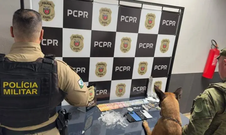 PCPR e PMPR apreendem drogas, aves silvestres e prendem casal durante operação em Pérola