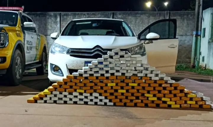 Polícia Militar Ambiental apreende mais de 350 kg de maconha durante bloqueio; prejuízo ao crime chega a R$ 768 mil