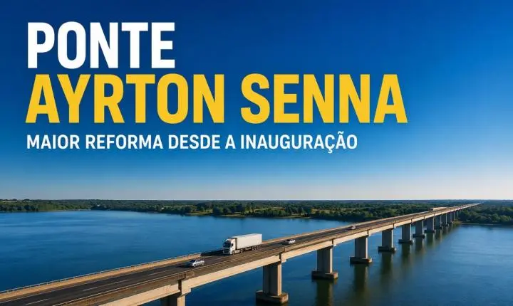 Ponte Ayrton Senna entra em nova fase de obras a partir de 13 de julho, trânsito terá operação Pare e Siga