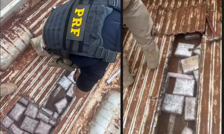 PRF apreende cerca de 76 kg de haxixe escondidos em caminhonete na BR-487