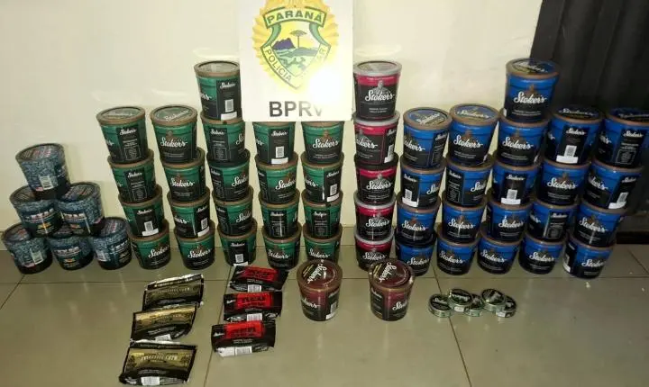PRv apreende mercadoria de descaminho durante operação na PRC-272, em Iporã