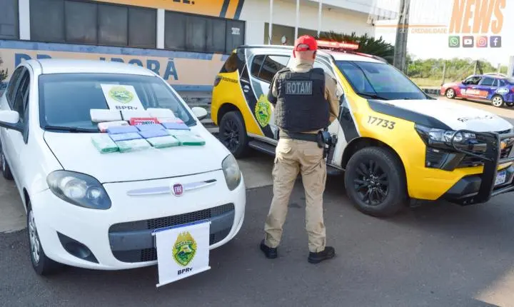 ROTAM encontra 16.850kg de cocaína escondidos no tanque de combustível de carro na PR-323