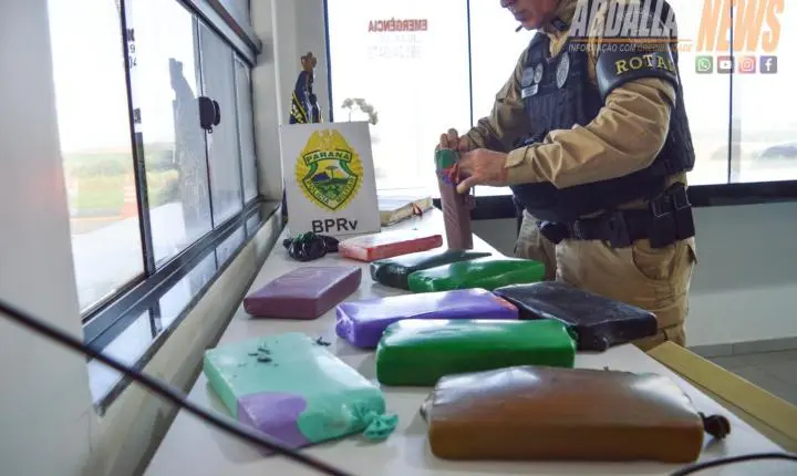 ROTAM encontra 16.850kg de cocaína escondidos no tanque de combustível de carro na PR-323