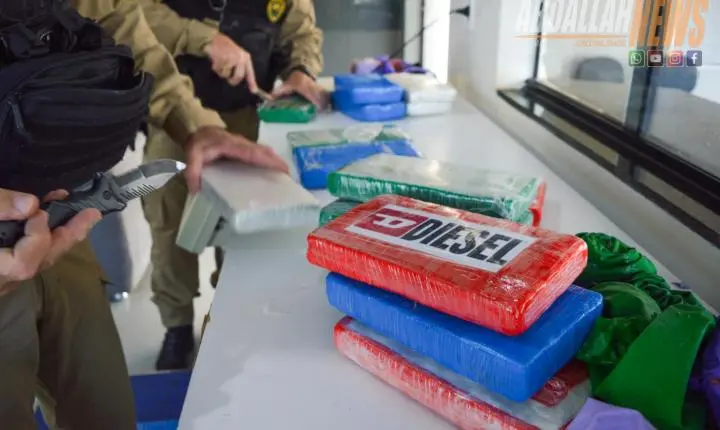 ROTAM encontra 16.850kg de cocaína escondidos no tanque de combustível de carro na PR-323